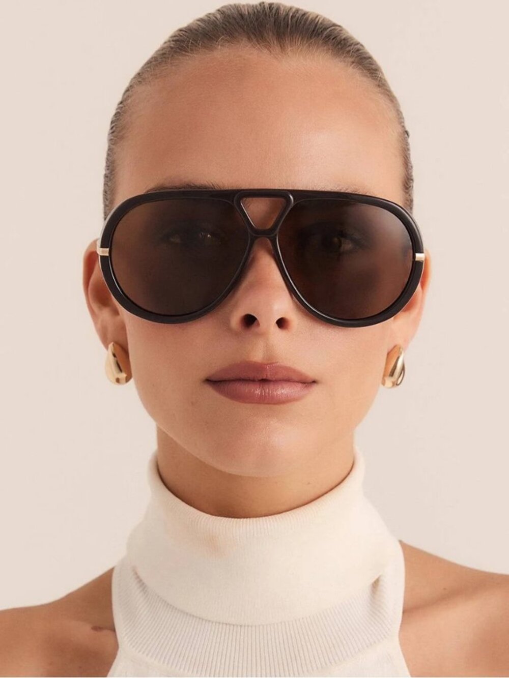 NWT Banbé The Harley Sunglasses in the Dark Cacao & Espresso